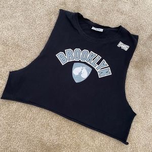 F45 Training Cropped Muscle Tank - BROOKLYN